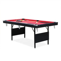 Table de billard pliable de 6 pieds, prix de gros, pour économiser de l'espace, utilisé dans le Bar de Club et la famille