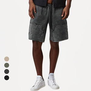 Men's Design <b>Woven</b> Street Cotton Drill <b>Shorts</b> Wholesale Black <b>Shorts</b> for Men - Product Image 3