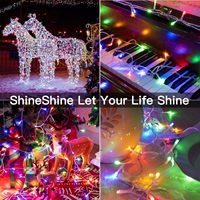 Guirlandes lumineuses LED d'extérieur, personnalisation d'usine, étanches, 30 lumières de Noël, 80 décorations d'extérieur, rideau lumineux LED, 3x3, 300 LED