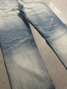 Pantalones Vaqueros YUCHEN Vintage Personalizados de Alta Calidad para Hombre, Estilo Baggy, Lavado <span class=keywords><strong>Monkey</strong></span>, Desgastados, de Algodón - Product Image 4