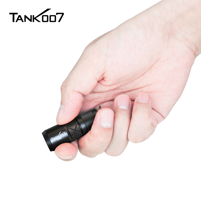 TANK007 E16 Waterproof LED Pocket Hand Light Keychain Zoomable Mini Torch Light EDC Magnetic Flashlight Rechargeable