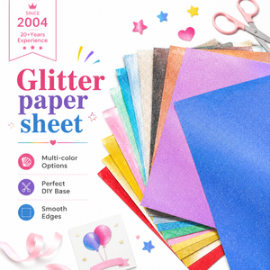 Carta Glitterata Professionale 250gsm, Fogli di Carta Glitterata Senza Perdita di Glitter per Artigiani e Designer Professionisti - Product Image 1