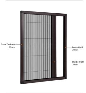 Mosquitera plisada deslizante de malla, seleccionada con cuidado por mayoristas, <span class=keywords><strong>para</strong></span> <span class=keywords><strong>puertas</strong></span> y ventanas antimosquitos - Product Image 4