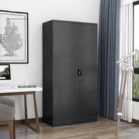 Armoire de rangement en acier à verrouillage rapide, design anti-effraction, étagères multi-ajustables, armoire verticale haute pour salle d'archives, directement de l'usine