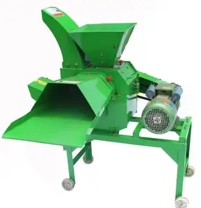 Best Price Agricultural Animal Feed Small Hay Fresh Rice Stalk Cow Straw Grass Cutting Machine Chaff Cutter Machine India