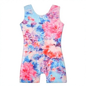 Mono con estampado floral para niñas, ligero, transpirable, informal, para primavera y verano - Product Image 1