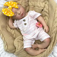 Lebensechte Zwillings-Silikon-Reborn-Babypuppe 50cm Vollsilikon Gewichteter Körper Realistische Berührung Sammlerpuppe zum Weiterverkauf