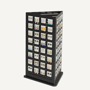 Tùy chỉnh thực hiện 3 mặt xoay đồ trang sức chủ hiển thị Countertop cửa hàng bán lẻ bông tai và đồ trang sức hiển thị - Product Image 1