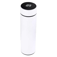 Bouteille d'eau intelligente, 500ml, affichage numérique de la température, infuseur à thé, acier inoxydable, isolation sous vide, noir, blanc, bleu