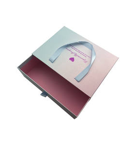 Yeni Trend moda tasarımı özel baskı lüks sert sürgülü itme karton tişört ambalaj büyük hediye kağıt çekmece kutusu - Product Image 6