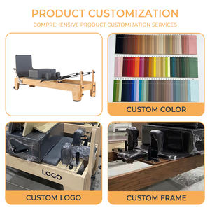 เตียงพิลาทิสแบบปรับได้ พกพาสะดวก สำหรับมืออาชีพ ยี่ห้อ Yoga Studio ทำจากไม้เมเปิล พร้อมทาวเวอร์  เป็นมิตรกับสิ่งแ<span class=keywords><strong>ว</strong></span>ดล้อม รางเลื่อนแบบ All Track - Product Image 5