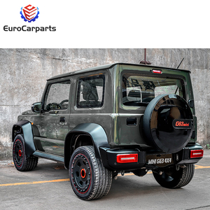 Jimny JB74 actualización a estilo G63 kit de carrocería de conjunto completo para kit de carrocería de coche viejo a nuevo parachoques delantero parachoques trasero faldones laterales parrilla capó - Product Image 6