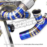 Tuyau AUTO Titanium X pour Lamborghini Murcielago LP620/LP640/LP670 6.5L V12 2004-2010 Silencieux à soupape Sport