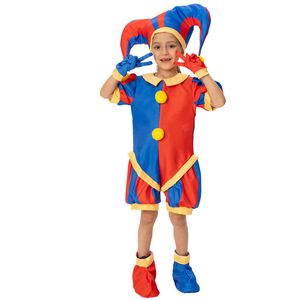 Disfraz de Payaso de Circo Digital para Niños, Conjunto de Traje de Payaso para Halloween - Product Image 4