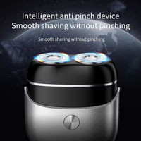 Mini rasoir électrique rechargeable USB, lavable sur tout le corps, rasoir magnétique à double tête, rasoir électrique portable pour hommes