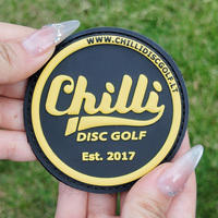 Patchs en caoutchouc souple 3D en PVC avec logo personnalisé en relief, écologiques, motif fleur et cœur, à scratch pour vêtements et chapeaux