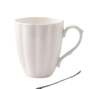 Taza de cerámica blanca pura de diseño minimalista para uso diario y regalos - Product Image 5