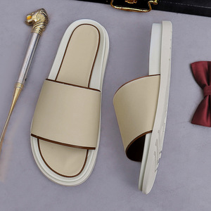Chaussons en cuir - Sandales compensées d'été, tongs décontractées en cuir, chaussures à enfiler pour hommes durables et respirantes - Product Image 4