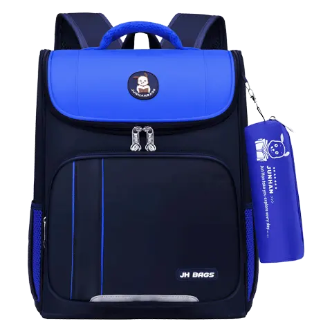 Fashion students children's school bags 1-6 grades easy to reduce the burden of shoulder school bag