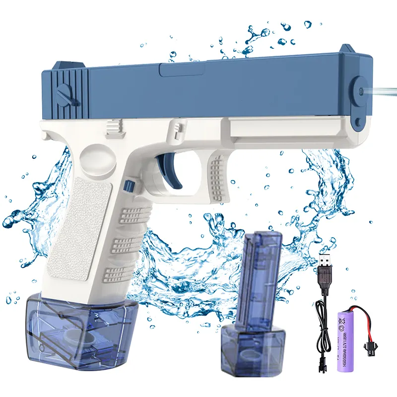 Glock Clip Version Von Bullet Drum Electric Water Gun 2023 neu im Outdoor-Kinderdesign Schießspiele Pistole Kinderspielzeug-Set