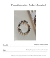 Bracelet en perles d'imitation multicolores, fermoir magnétique, paillettes, marque de luxe, design de niche, palette de couleurs printemps/été, élégant