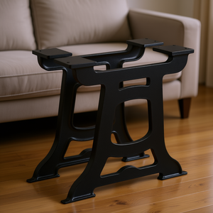 Y-Frame <b>Cast</b> <b>Iron</b> Coffee <b>Table</b> <b>Legs</b> Black Heavy Duty Industrial Furniture <b>Legs</b> for Coffee <b>Table</b> - Product Image 2