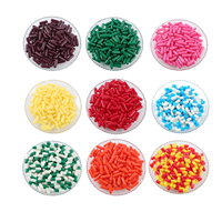 Capsules de cellulose végétale HPMC de qualité pharmaceutique certifiées Halal ISO et conformes aux normes GMP, couleur jaune personnalisée, marque Kangle, tailles 000 00 0