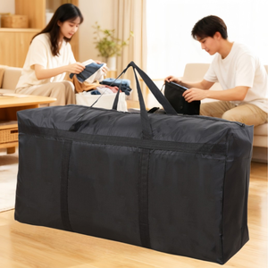 Sac de rangement portable en tissu Oxford moderne grande capacité, <span class=keywords><strong>housse</strong></span> anti-poussière tissée pour vêtements et déménagement - Product Image 6