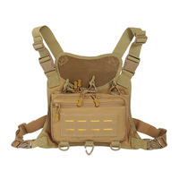 Nouvelle Sacoche Tactique de Poitrine en Polyester avec Fermeture Éclair, Ultra-légère et Résistante à l'Usure, Gilet de Sport Extérieur Tendance pour Hommes, Pochette de Course