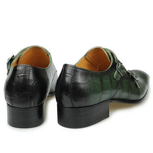 Zapatos Oxford Italianos de Diseño para Hombre, con Parches, Punta Cuadrada, Ligeros, Transpirables, con Cordones, para Banquetes y Bodas - Product Image 3