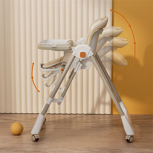 Cadeira Alta Ajustável 3 em 1 para Bebê, Cadeira de Jantar, Cadeira de Balanço Dobrável, Cadeira Luxuosa para Alimentação de Bebês - Product Image 4