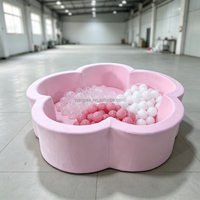 Piscine à balles en mousse souple en forme de fleur, piscine à balles pour enfants, piscine à balles pliable pour tout-petits, pour aire de jeux, garderie, école maternelle