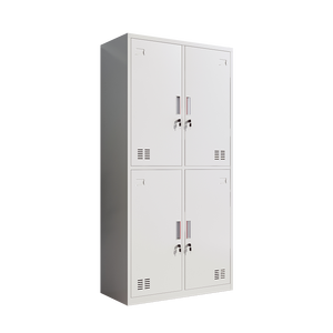 Metal Steel <b>Locker</b> <b>Cabinet</b> 4 Door Storage Wardrobe Lockable School Office Hospital Use - Product Image 2