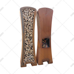 GNEE Hot Sales Chimeneas Estufas Mesa de esquina Chimenea de leña al aire libre para patio trasero - Product Image 3