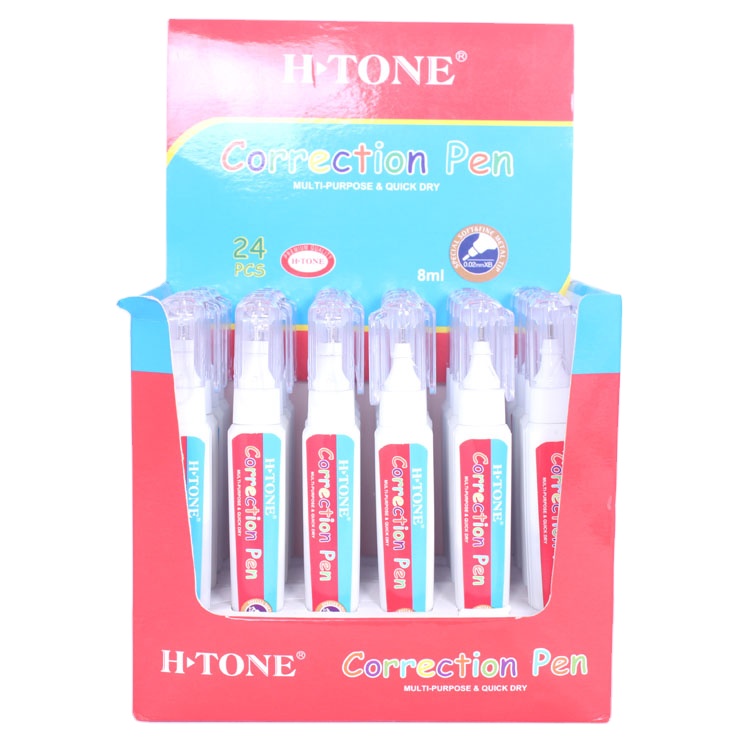 Рекламные школьные принадлежности, треугольная корректирующая жидкость ручка с металлическим наконечником, быстросохнущая Нетоксичная корректирующая ручка 8 мл для студентов