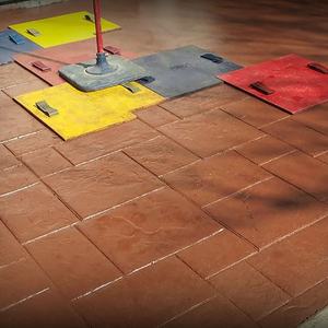 Molde de suelo <span class=keywords><strong>impreso</strong></span> de cemento de color, moldes de estampado de hormigón en relieve artístico de varios estilos, molde de hormigón con sello de impresión de <span class=keywords><strong>pavimento</strong></span> - Product Image 5