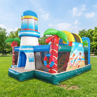 Équipement de location de fête WINSUN, trampoline gonflable d'intérieur, style plage, trampoline gonflable, château gonflable