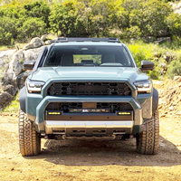 Nouvelle calandre de voiture ABS style 2025, noir mat, avec barre LED et lumière ambre, en plastique, pour 4Runner 6ème génération 2026-2027