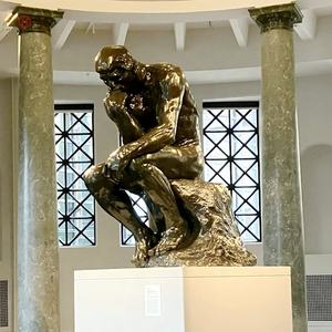 Grande sculpture extérieure en métal art français célèbre statue de penseur en <span class=keywords><strong>bronze</strong></span> par <span class=keywords><strong>Rodin</strong></span> - Product Image 4