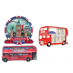 Personalized Custom Metal Epoxy Enamel Lapel Pin Company Logo Souvenir Name Tag Metal Pins For Suit London Bus Pin