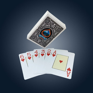 Impression de logo personnalisé cartes à jouer en PVC étanches et durables résistantes à la courbure pour un nettoyage facile pour les jeux de voyage en <span class=keywords><strong>famille</strong></span> en plein air - Product Image 4