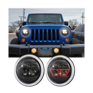 Phare LED rond EMC <span class=keywords><strong>DOT</strong></span> de 7 pouces avec phare LED à faisceau haut/bas 36W pour Jeep Wrangler JK LJ CJ - Product Image 6