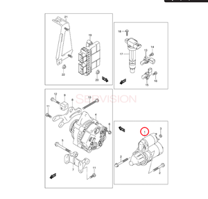 Nicegoods 31100-62L00-000 Ensemble de démarreur (MT) OEM pour SUZUK-I nouveau <span class=keywords><strong>ALTO</strong></span> - Product Image 2