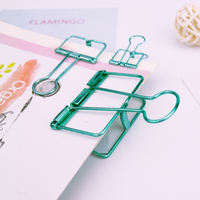 Clipe encaderno de papelaria, armazenamento de papel do escritório da escola 304 metal