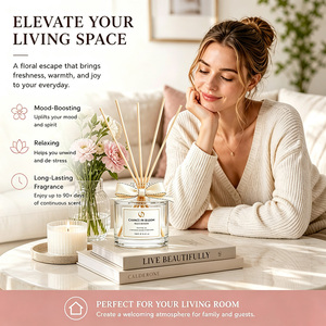 โรงงานขายส่งน้ำหอมปรับอากาศแบบก้านไม้หอม รุ่น Luxury Chance in Bloom สำหรับตกแต่งบ้านและสปา รับผลิตแบรนด์ส่วนตัว น้ำมันหอมระเหยคุณภาพพรีเมียม - Product Image 2