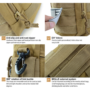 Factory Directly Tactical <b>Sling</b> <b>Bag</b> Oxford Material Wear-resistant Tactical Water Bottle <b>Bag</b> for Tactical Outdoor - Product Image 6