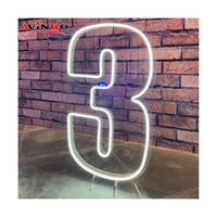 Enseigne néon LED personnalisée en acrylique, bande flexible, pour mariage, anniversaire, fête, lettres et chiffres lumineux, fabrication artisanale