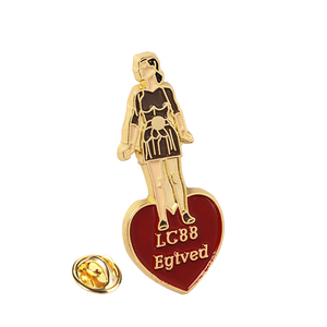 Süper kalite korku rozeti antik altın kaplama baskı ile iki kat sert emaye altın gitar yaka <span class=keywords><strong>Pin</strong></span> - Product Image 2