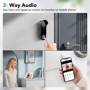 WI-FI Wireless Haustür Guckloch kamera mit LCD-Monitor Türklingel H Ir Nachtsicht Tür kamera Arbeits tür Telefon mit Tuya - Product Image 2