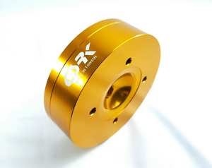 CSRK KAO DIO Ensemble de refroidissement de tête de moteur en acier inoxydable professionnel orange avec logo de course moto, personnalisable - Product Image 1